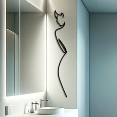 Metalen wanddecoratie – Minimalistisch Design – Duurzaam Materiaal