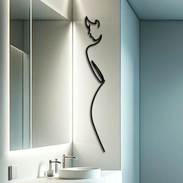 Metalen wanddecoratie – Minimalistisch Design – Duurzaam Materiaal