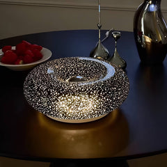 Decoratieve Glazen Tafellamp – Bauhaus Donut Lamp – Geschikt voor Binnengebruik