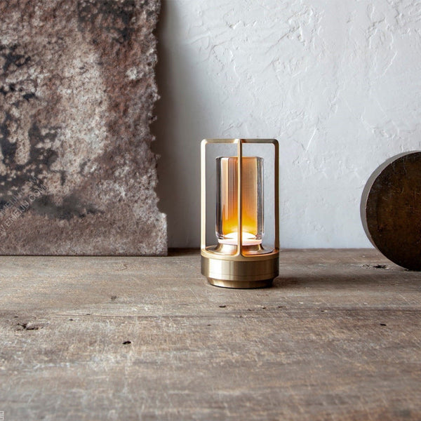 Tafellamp | Stijlvolle lantaarn | Metaal en glas, ideaal voor binnen- en buitendecoratie