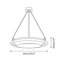 Hanglamp – Modern ontwerp met verstelbare hoogte – Geschikt voor diverse interieurstijlen