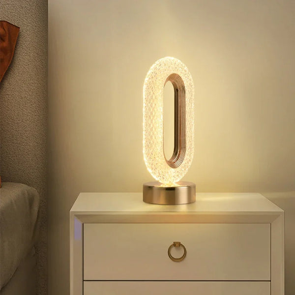 Tafellamp – Touchbediening – Gouden afwerking, modern design