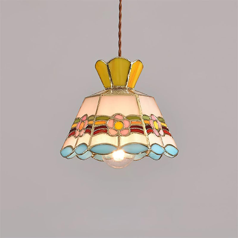 Hanglamp – Tiffany-stijl – Glas, decoratief ontwerp, sfeervolle verlichting