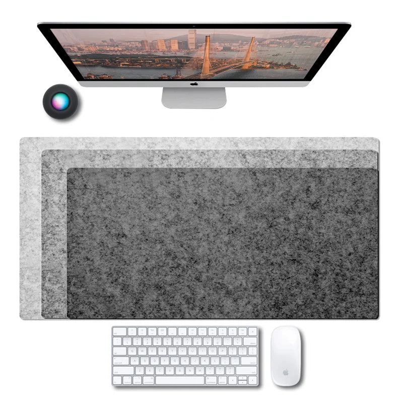Bureau onderlegger | Vilt | Antislip voor kantoor en gaming - POUEV