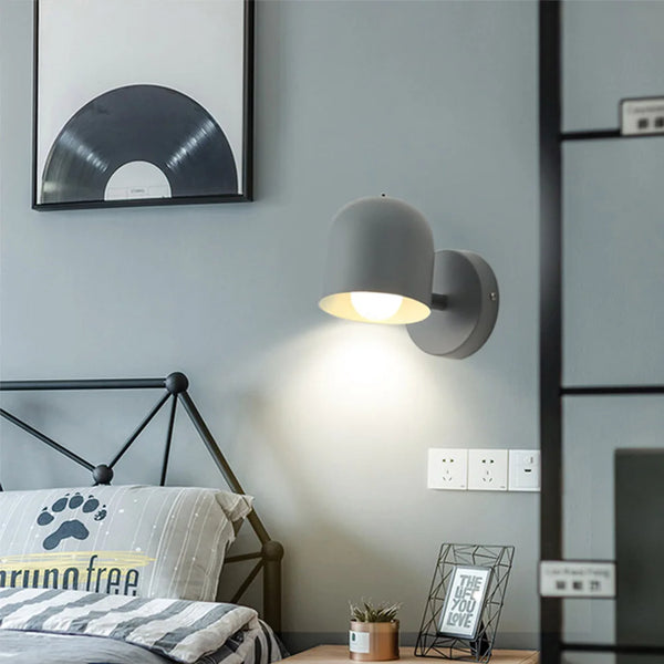 Nordic Modern LED Wall Lamp | Minimalist Macron Iron Decorative Light - POUEV