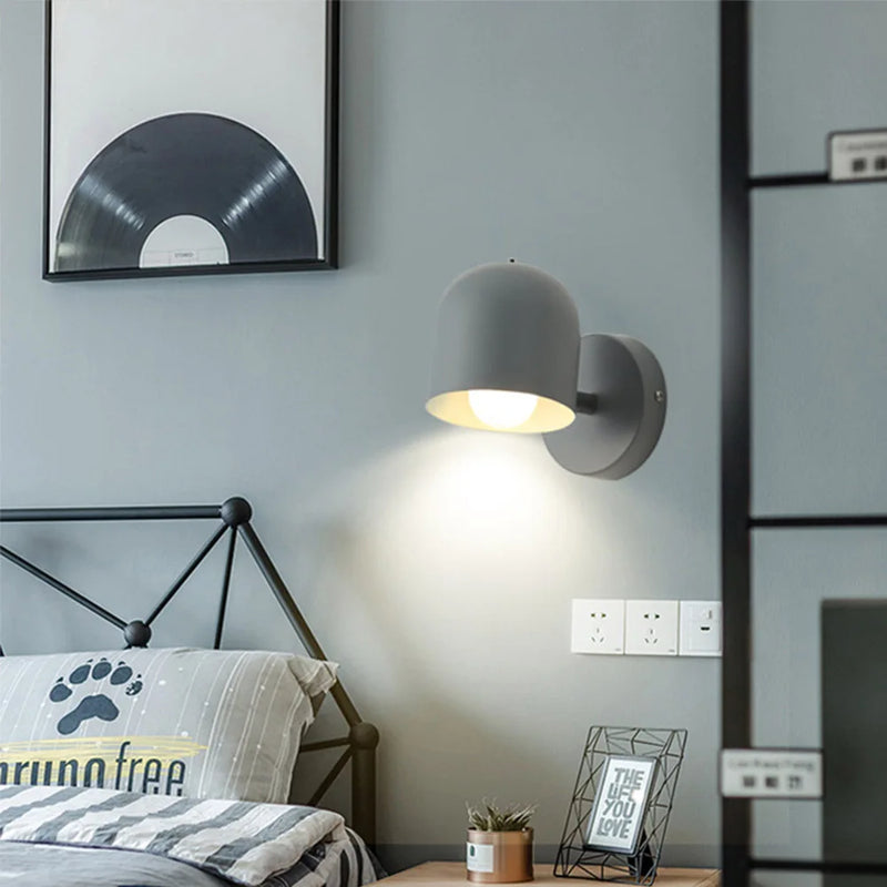 Nordic Modern LED Wall Lamp | Minimalist Macron Iron Decorative Light - POUEV