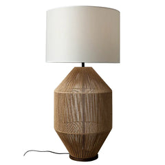 Handmade Rattan LED Floor Lamp | Decorative Standing Lamp - POUEV
