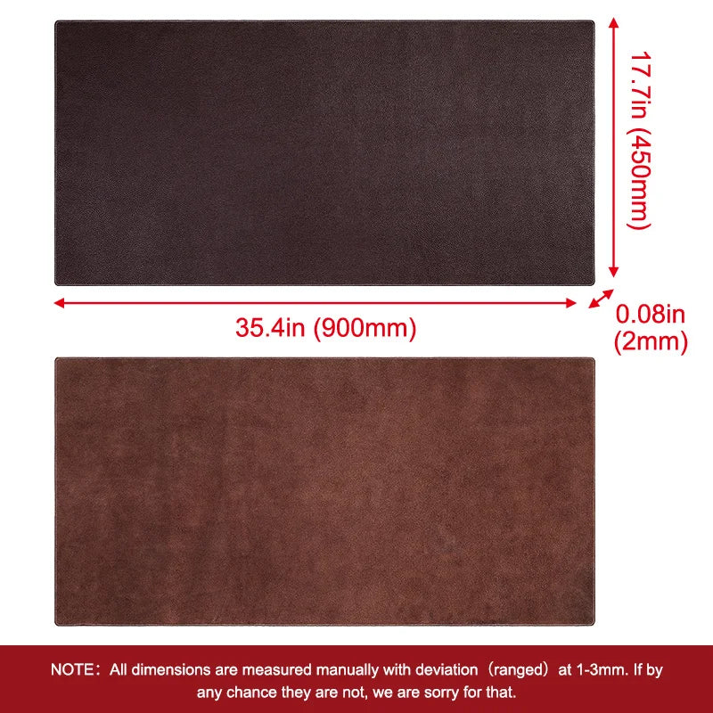 Bureau onderlegger | Echt leer | Desk mat voor computer en gaming - POUEV