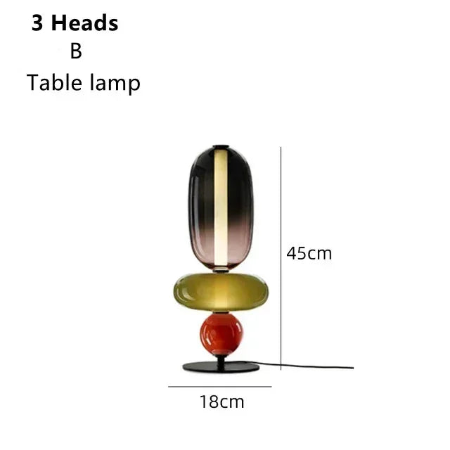 Italian Designer Colored Glass LED Floor Light | Creative Candy Lights - POUEV