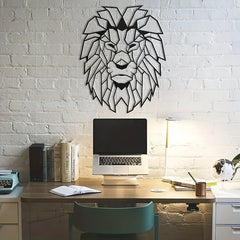 Metal Lion Wall Decoration | Lion Head Metal Wall Art