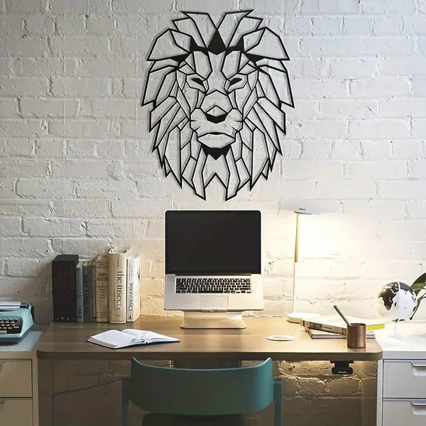 Metal Lion Wall Decoration | Lion Head Metal Wall Art