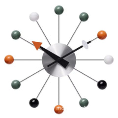 Nordic Nelson Ball Wall Clock | Silent & Stylish Wall Art for Modern Interiors