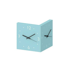 Modern Double-Sided Corner Wall Clock | Silent & Light-Sensitive Design
