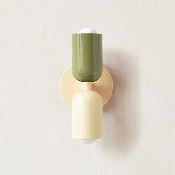 Colorful Bedside Wall Lamp | Nordic Living Room & Corridor Light | Macaron Children's Room Home Interior Decoration Lamp - POUEV