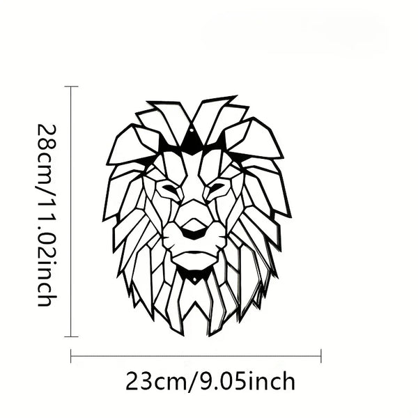 Metal Lion Wall Decoration | Lion Head Metal Wall Art