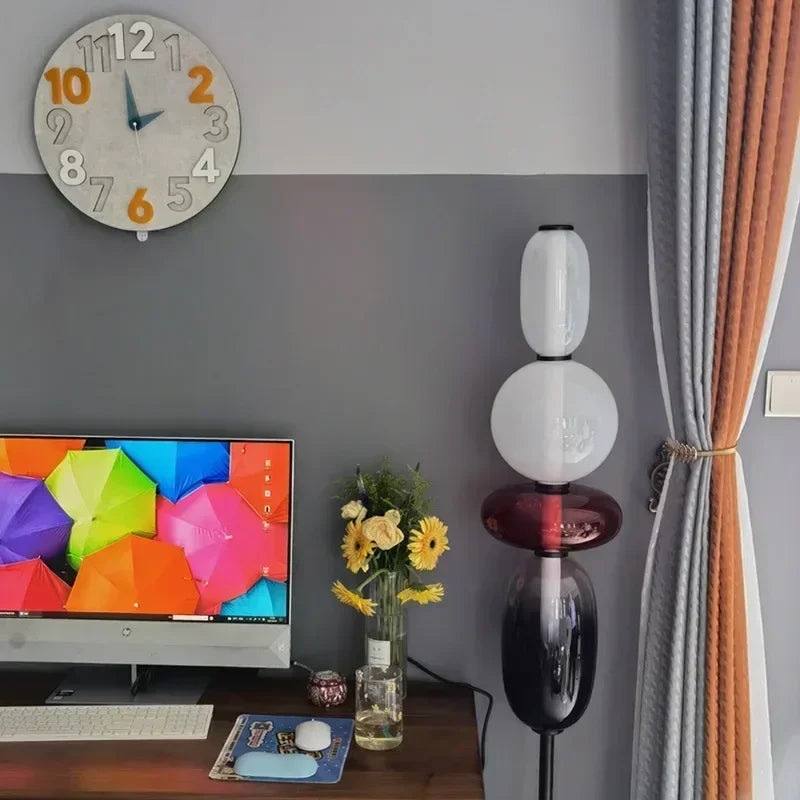 Italian Designer Colored Glass LED Floor Light | Creative Candy Lights - POUEV