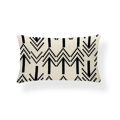 Rechthoekige Kussenhoes | Geometrisch Zigzag Design | Scandinavische Stijl