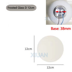 Modern Glass Wall Sconce | French Bauhaus Round Milk White Globe Lamp | Elegant Lighting - POUEV