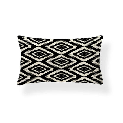 Rechthoekige Kussenhoes | Geometrisch Zigzag Design | Scandinavische Stijl