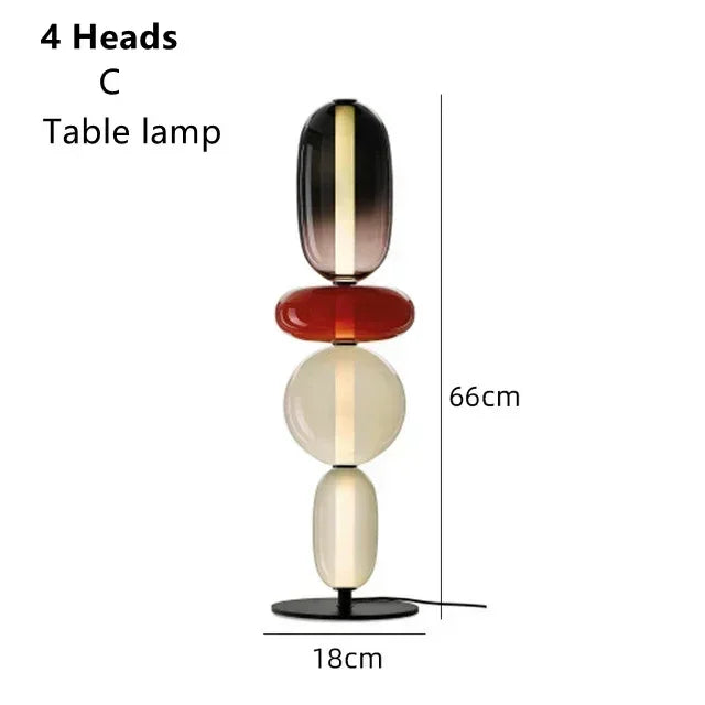Italian Designer Colored Glass LED Floor Light | Creative Candy Lights - POUEV