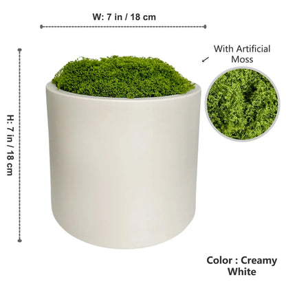 Plastic Bloempot met Keramische Look | Nordic Plantenpot voor Woningdecoratie