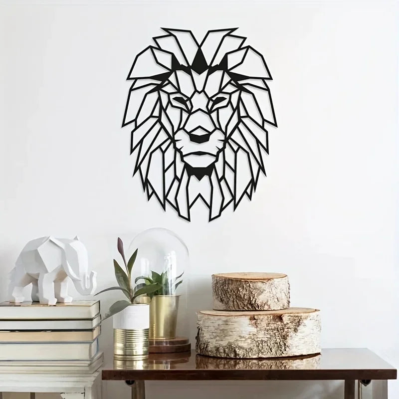 Metal Lion Wall Decoration | Lion Head Metal Wall Art
