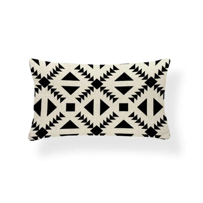 Rechthoekige Kussenhoes | Geometrisch Zigzag Design | Scandinavische Stijl