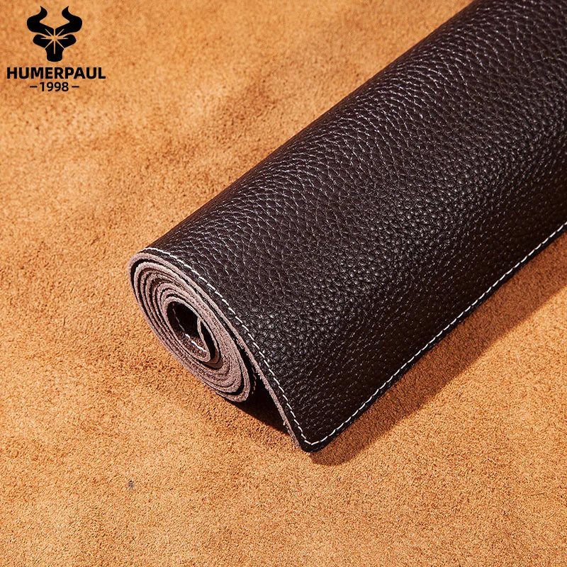 Bureau onderlegger | Echt leer | Desk mat voor computer en gaming - POUEV