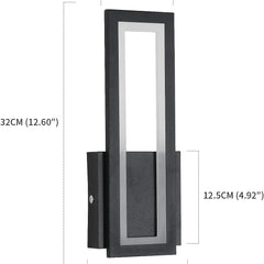Modern LED Wall Lamp | 16W 3000K | Stylish Rectangular Wall Sconce - POUEV