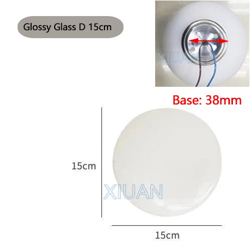 Modern Glass Wall Sconce | French Bauhaus Round Milk White Globe Lamp | Elegant Lighting - POUEV