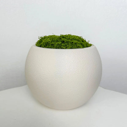 Plastic Bloempot met Keramische Look | Nordic Plantenpot voor Woningdecoratie