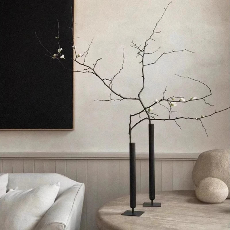 Minimalistische Metalen Bloemenvaas | Luxe Vaas voor Elegant Interieurdesign