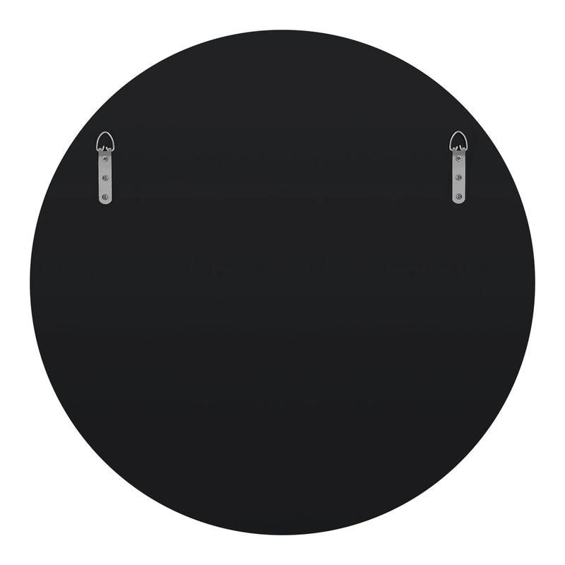 Sunburst Round Wall Mirror | Decorative Beveled Edge Accent Mirror for Living Room & Vanity - POUEV