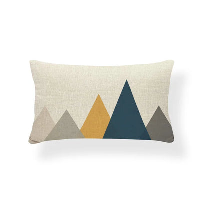 Rechthoekige Kussenhoes | Geometrisch Zigzag Design | Scandinavische Stijl