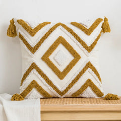 Nordic Tufted Kussenhoes - Geometrisch Streep Design - Decoratie Sofa
