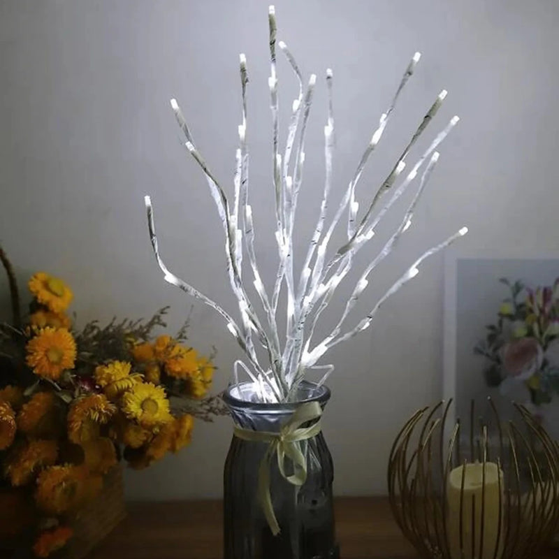 1 PC White Birch Branch LED Light | Battery Operated Festive Lights - POUEV