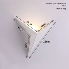 Modern Minimalist LED Wall Lamp | Triangle Shape Nordic Style - POUEV