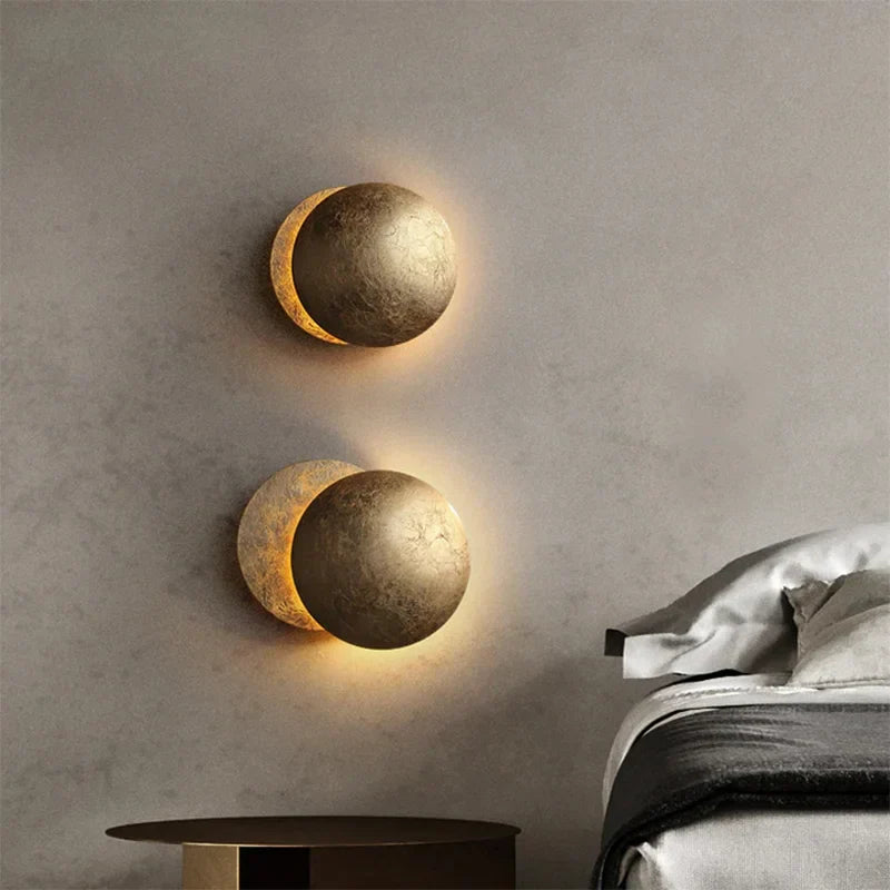 Wandlamp – Elegante Maan-gouden Ontwerp – Creëert Gezellige Sferen