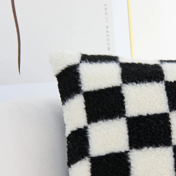 Nepbont Kussenhoes - Geruit Design - Decoratieve Sofa Kussenhoes