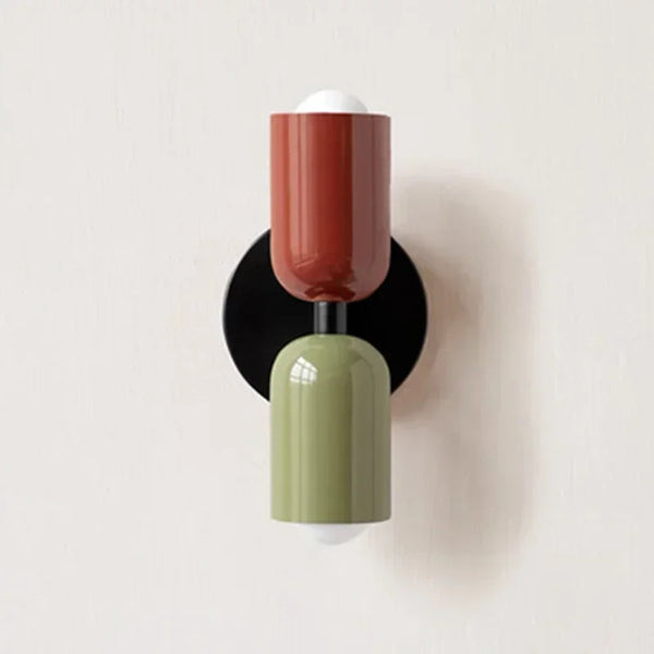 Colorful Bedside Wall Lamp | Nordic Living Room & Corridor Light | Macaron Children's Room Home Interior Decoration Lamp - POUEV