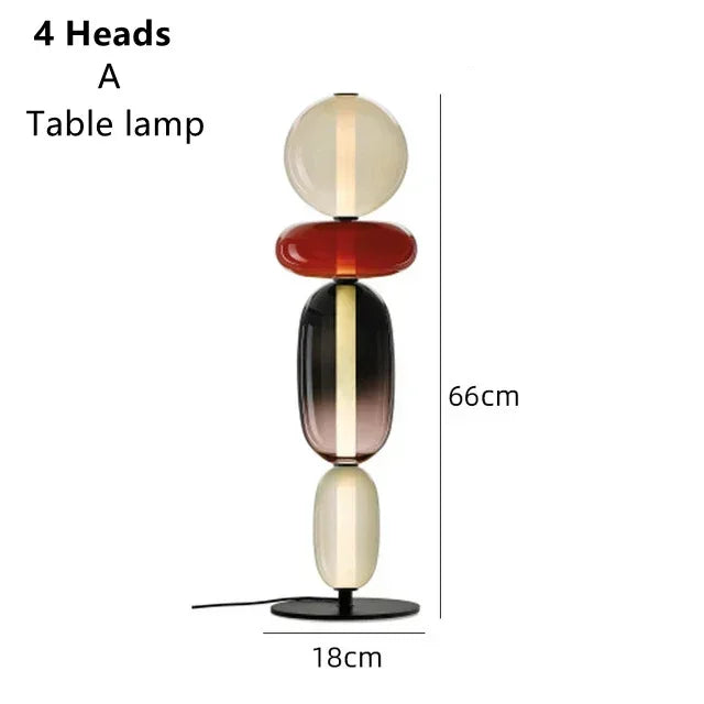 Italian Designer Colored Glass LED Floor Light | Creative Candy Lights - POUEV
