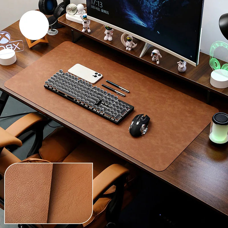 Bureau onderlegger | PU leer | Antislip functie - POUEV