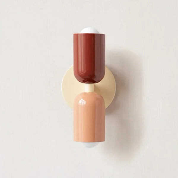 Colorful Bedside Wall Lamp | Nordic Living Room & Corridor Light | Macaron Children's Room Home Interior Decoration Lamp - POUEV