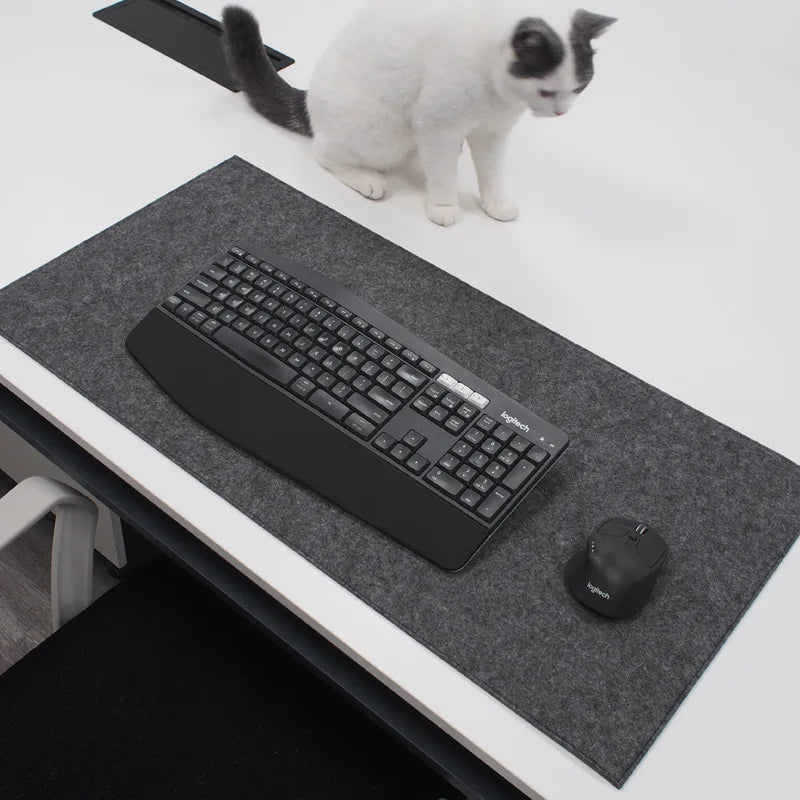 Bureau onderlegger | Vilt | Antislip voor kantoor en gaming - POUEV