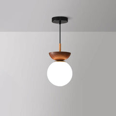 Hanglamp – Elegante Zen-verlichting – Houten constructie, sfeervolle ambiance
