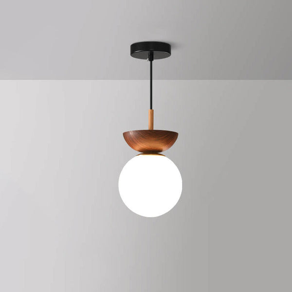 Hanglamp – Elegante Zen-verlichting – Houten constructie, sfeervolle ambiance