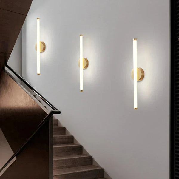 Wandlamp – Elegante verlichting – Goud-acryl ontwerp