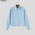 Herenoverhemd | Casual stijl | Lange mouwen - Blauw