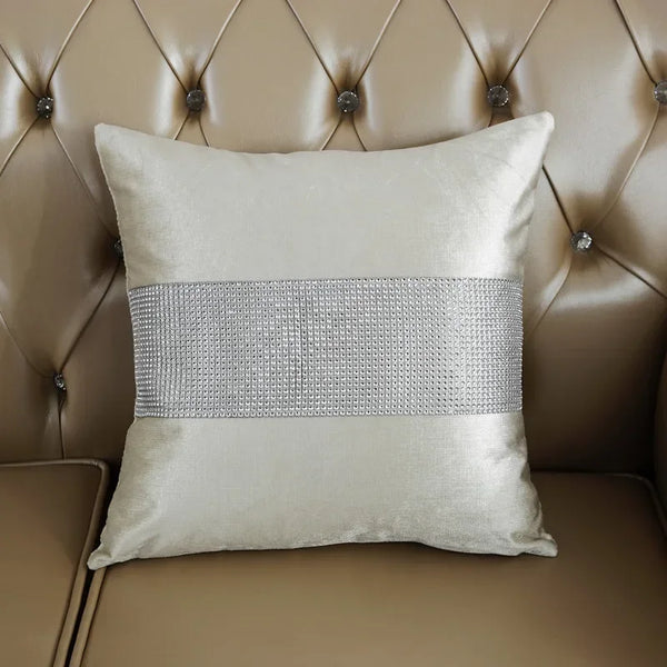 Fluwelen Kussenhoes | Glanzend Diamantpatroon | Luxe Decor voor Bank 