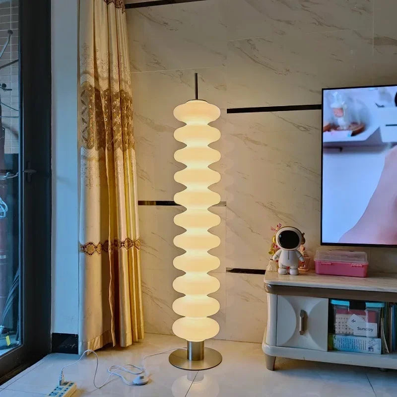 Danish Gourd Lamp | Designer Sofa Side & Living Room Floor Lamp, Nordic Creative Table Light - POUEV